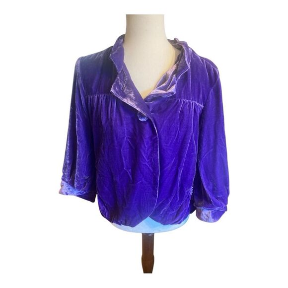 LAL Purple Velvet Women's Jacket - Picture 11 of 11